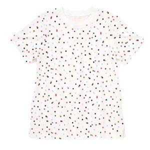 NEW With TAGS Party Dots Retro Tee by ban.do - t-shirt XS Cotton Pink